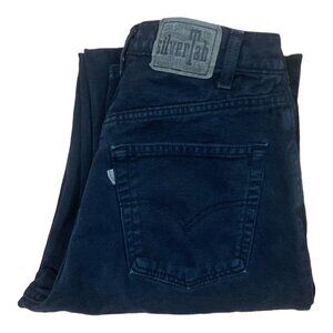 Levis Silvertab Vintage Y2K‎ USA Mens LOOSE Baggy Denim Jeans Black/Blue 32x35